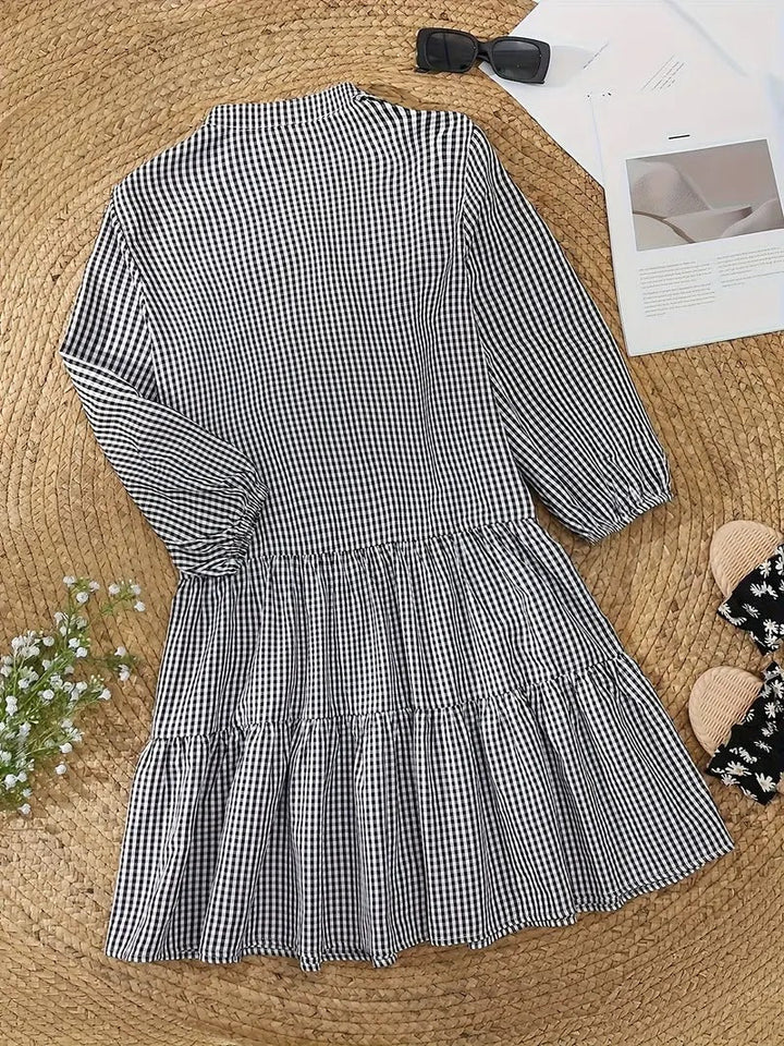 Olivienne™ Vibrant Gingham Dress