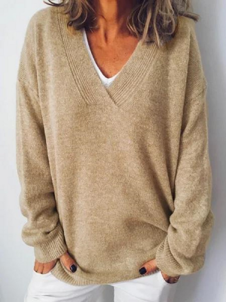 Charlotte™ V-Neck Cashmere Pullover