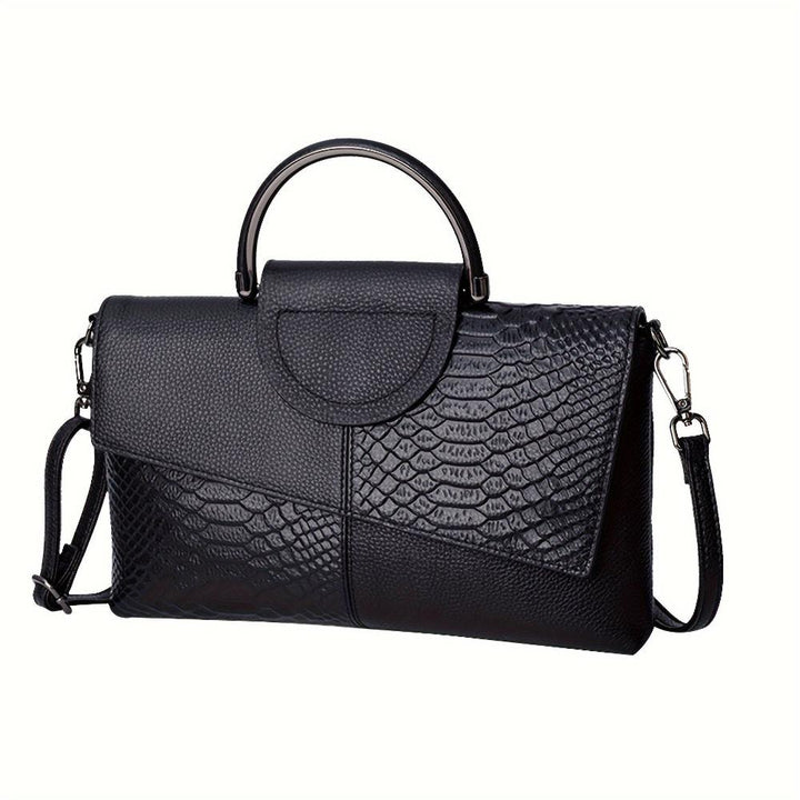 Zara™ Opulent Crocodile Patterned Handbag