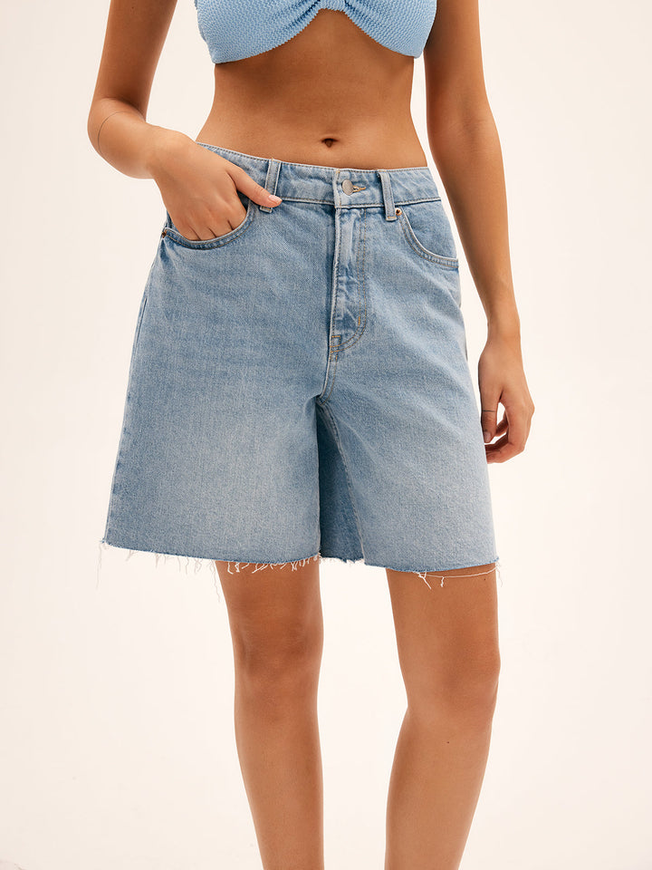 Allegra™ Essential Casual Denim Shorts