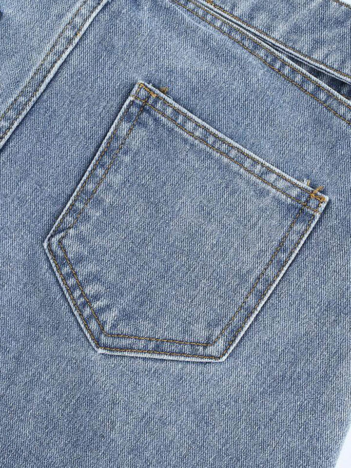 Remi™ High-Waist Cut-Out Denim Mini Skirt