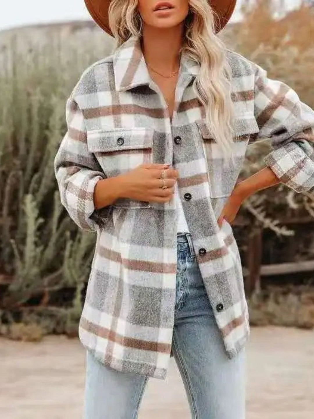 Sage™ Plaid Overshirt Coat