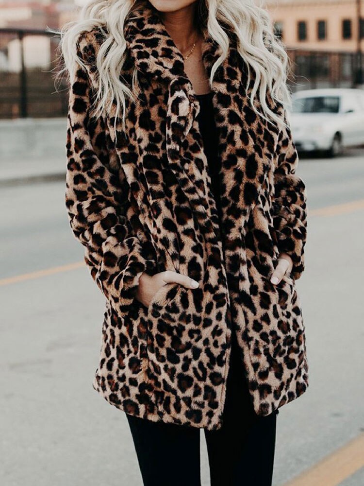 Nireya™ Leopard Furry Jacket