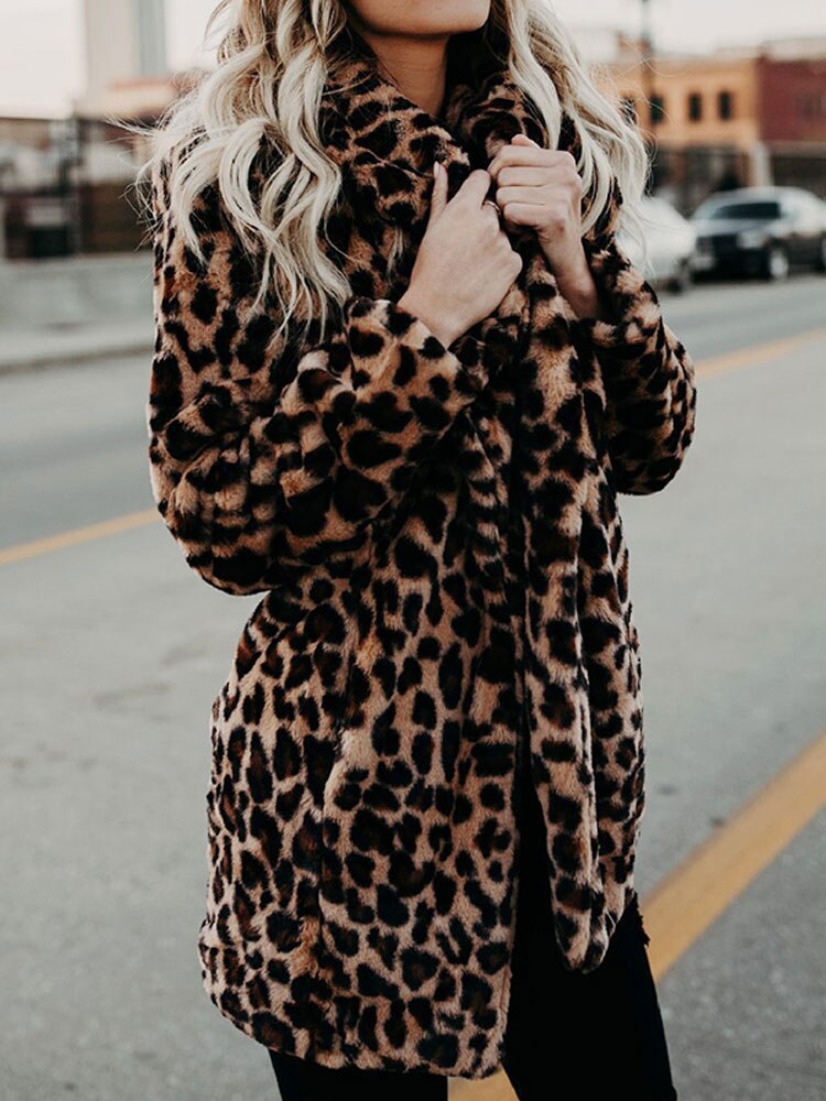 Nireya™ Leopard Furry Jacket