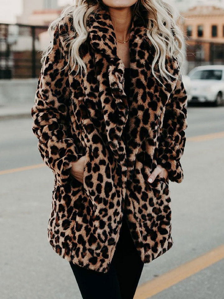 Nireya™ Leopard Furry Jacket