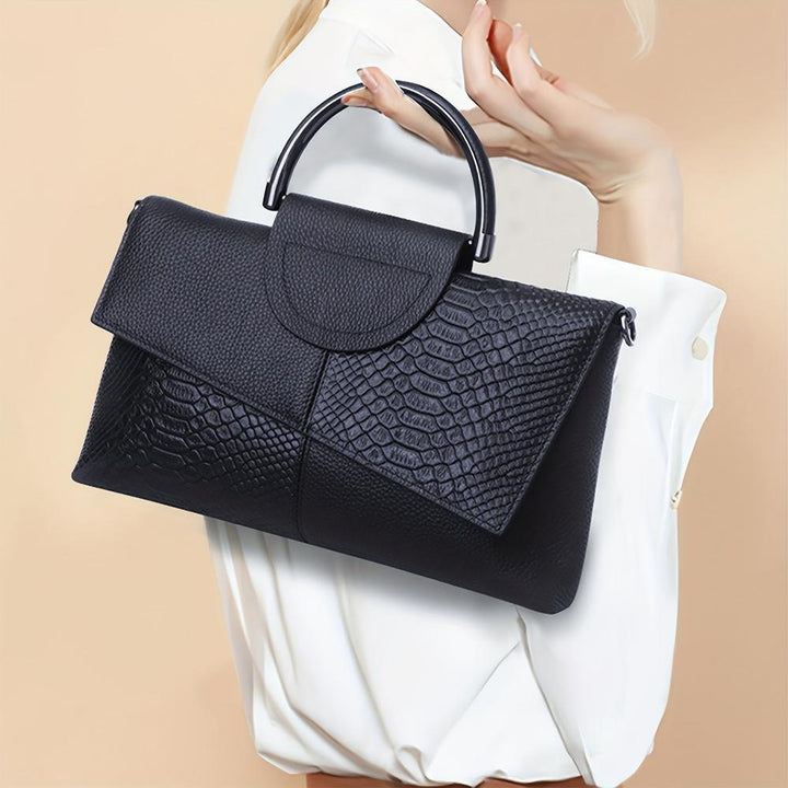 Zara™ Opulent Crocodile Patterned Handbag