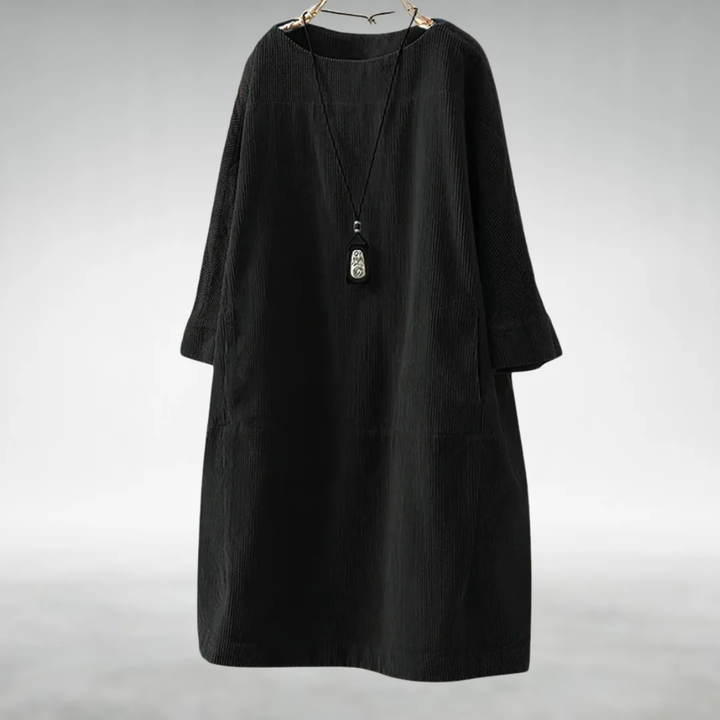 Avina™ Relaxed Corduroy Midi Dress