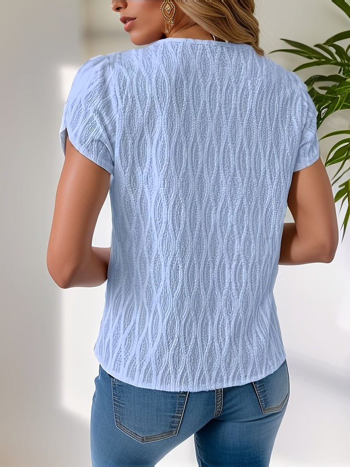 Kavina™ Elegant Textured Blouse