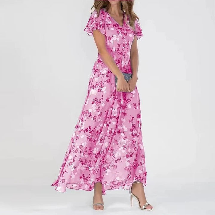 Naelle™  Glamorous Floral Wrap Dress