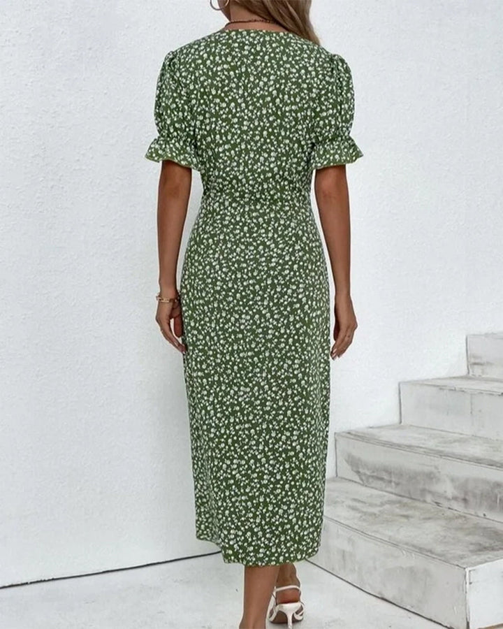 Rosalina™ Floral V-Neck Dress