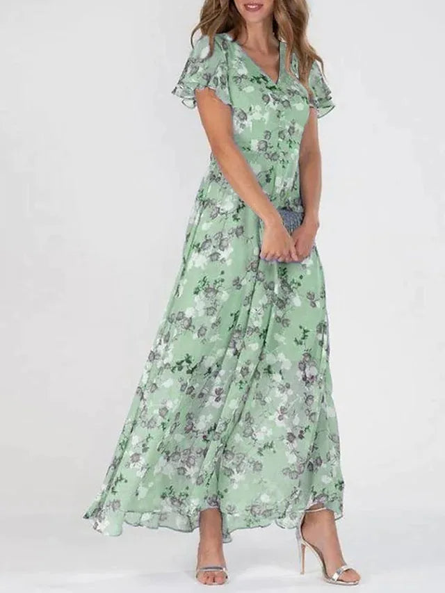 Naelle™  Glamorous Floral Wrap Dress
