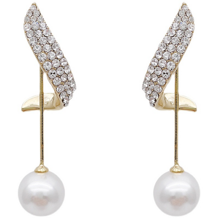 Esther - Pearl Earrings in Gold