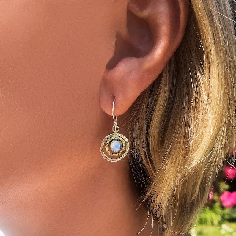Cecily - Boho Saturn Earrings