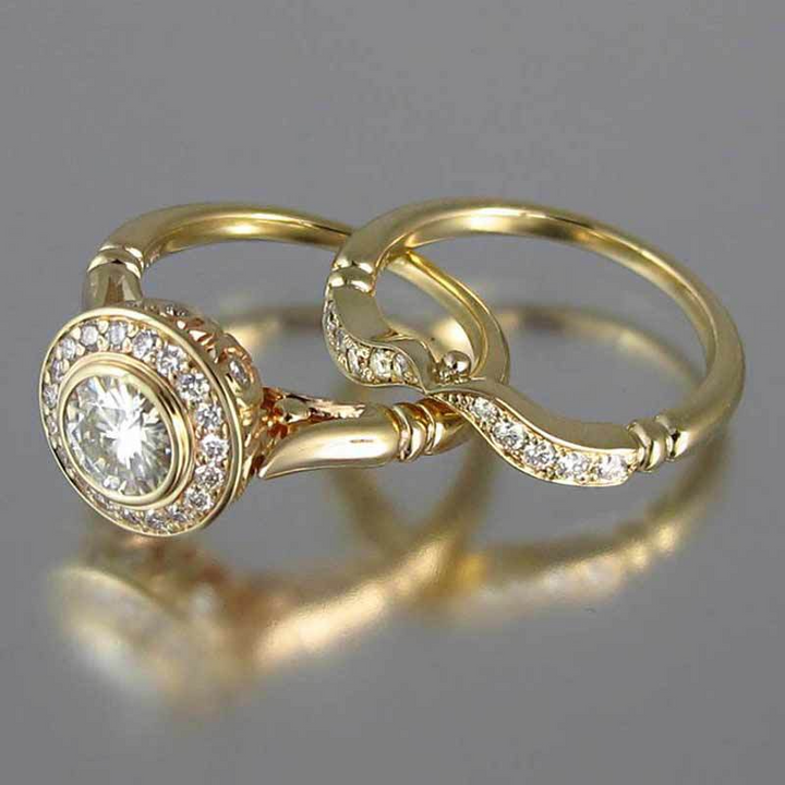 Camryn – Vintage Gold & Zirconia Ring Pack
