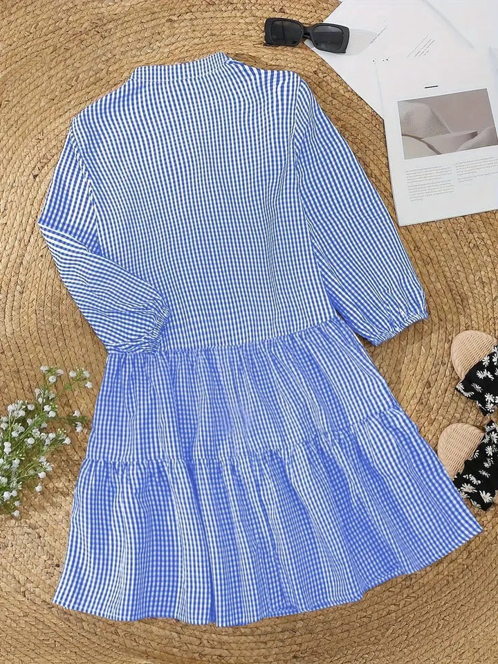 Olivienne™ Vibrant Gingham Dress