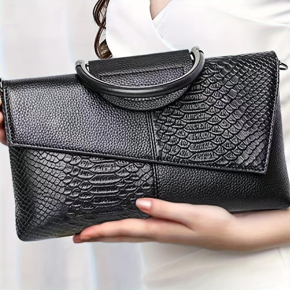 Zara™ Opulent Crocodile Patterned Handbag