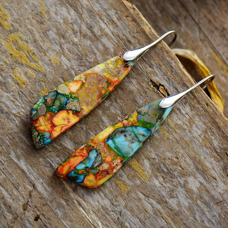 Liora - Vintage Nature Stone Earrings