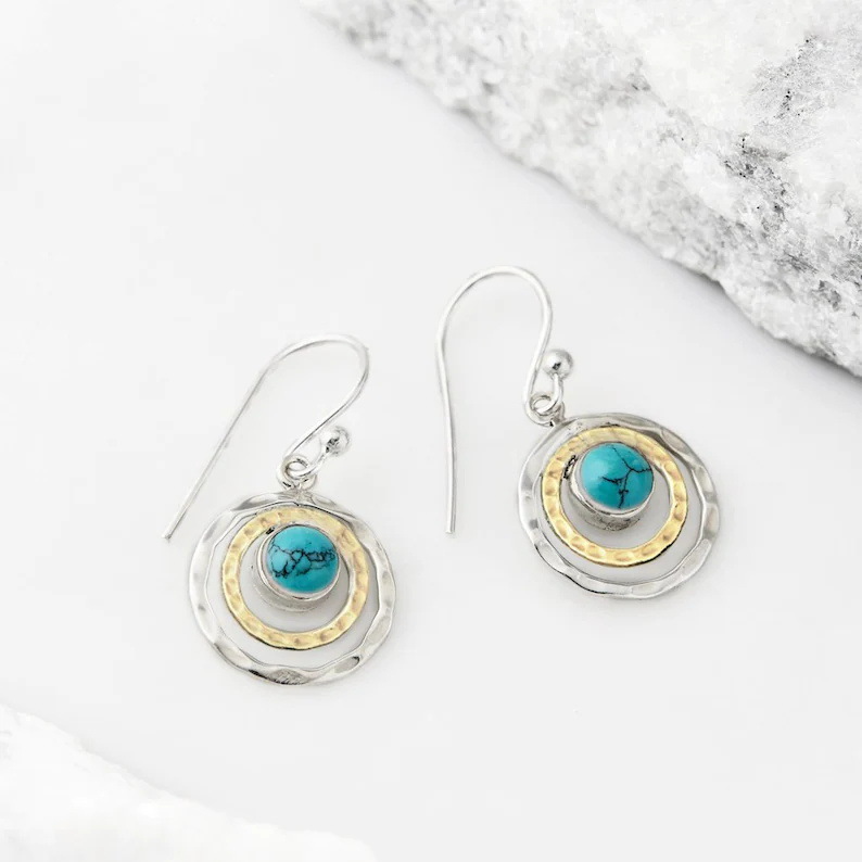 Cecily - Boho Saturn Earrings