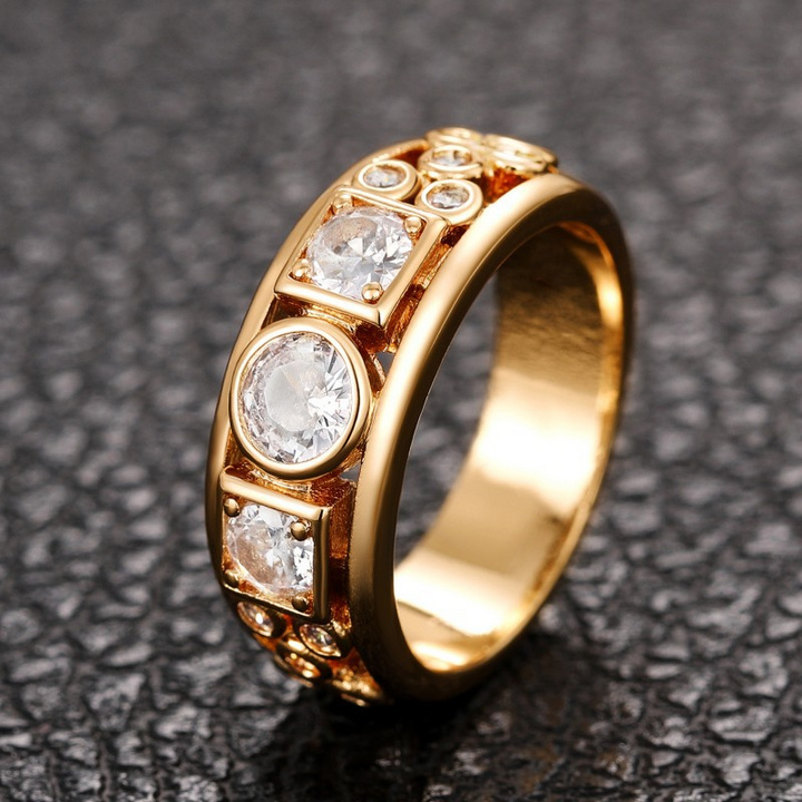 Jayla - Vintage Gold Zirconia Ring