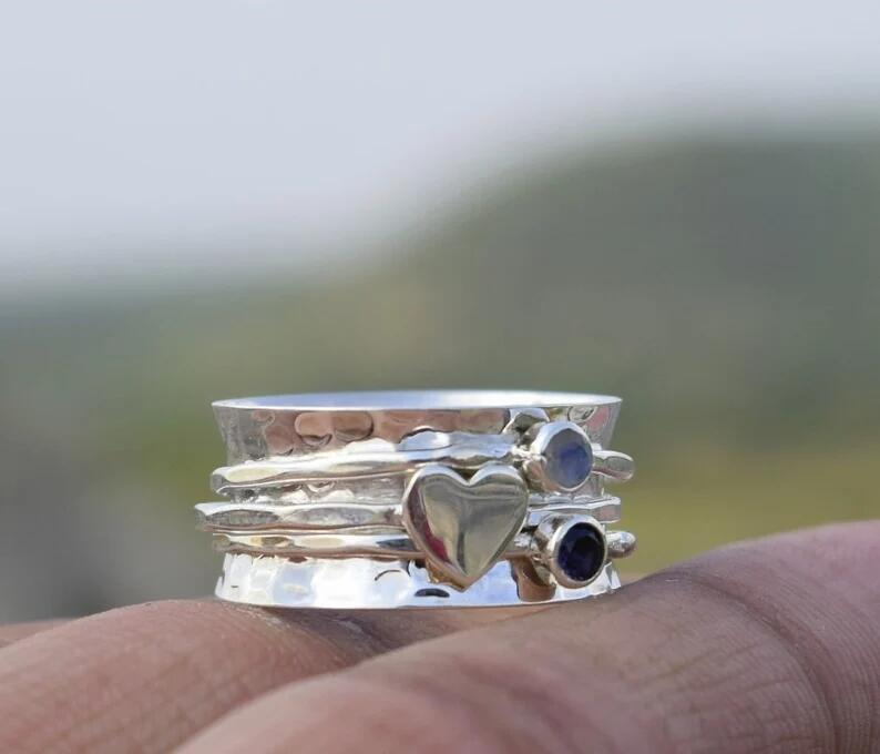 Felicity - Spinner Heart Ring