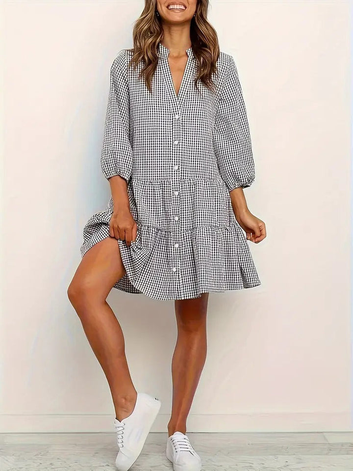 Olivienne™ Vibrant Gingham Dress