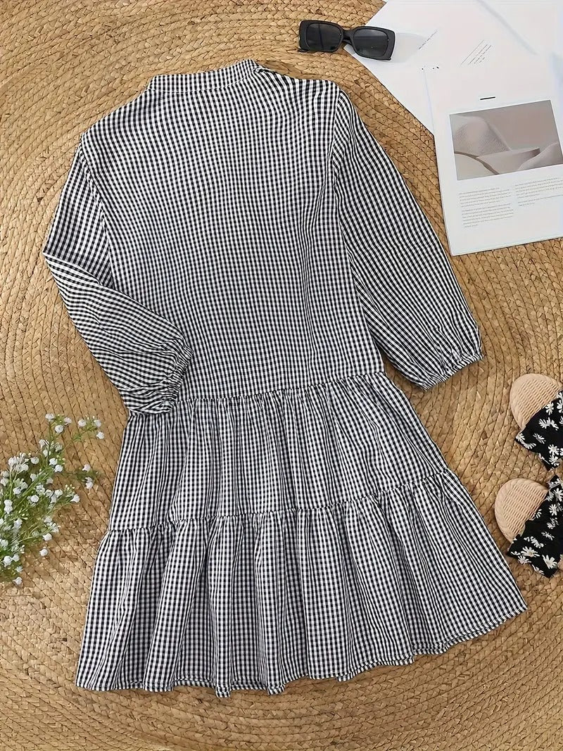 Olivienne™ Vibrant Gingham Dress