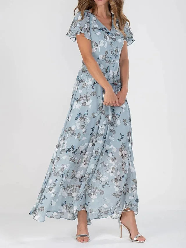 Naelle™  Glamorous Floral Wrap Dress