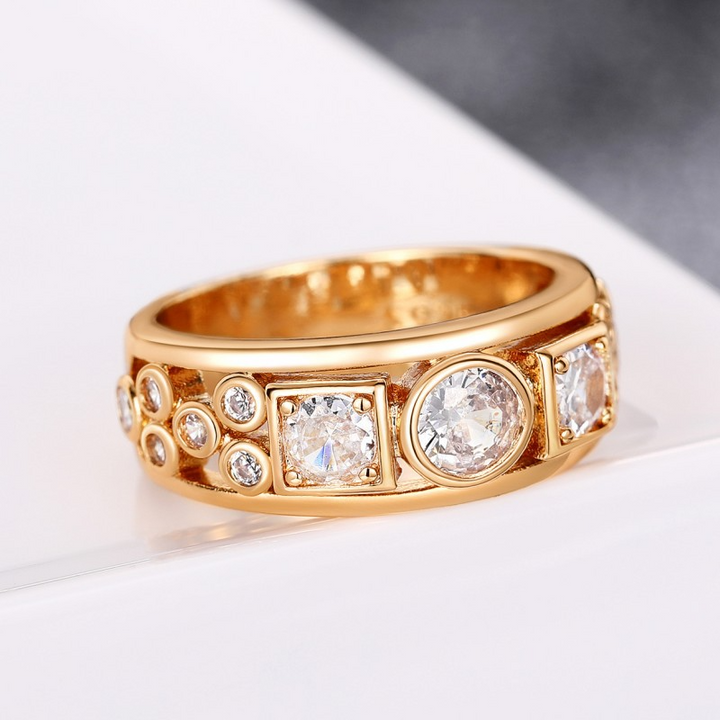 Jayla - Vintage Gold Zirconia Ring