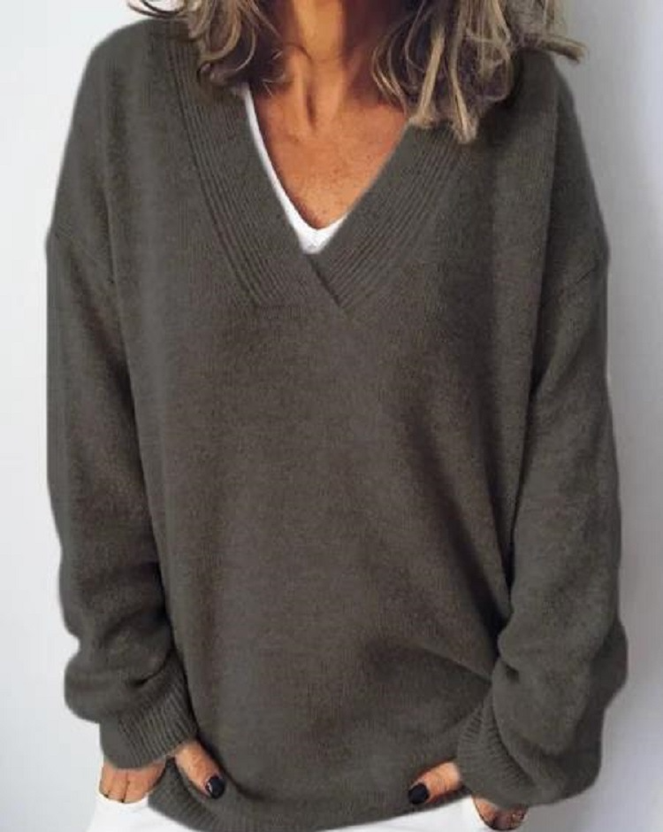 Charlotte™ V-Neck Cashmere Pullover