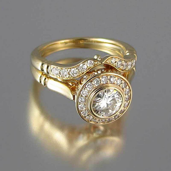 Camryn – Vintage Gold & Zirconia Ring Pack