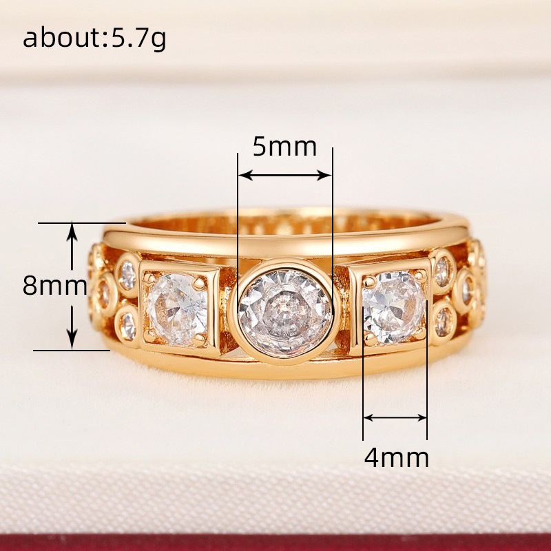 Jayla - Vintage Gold Zirconia Ring