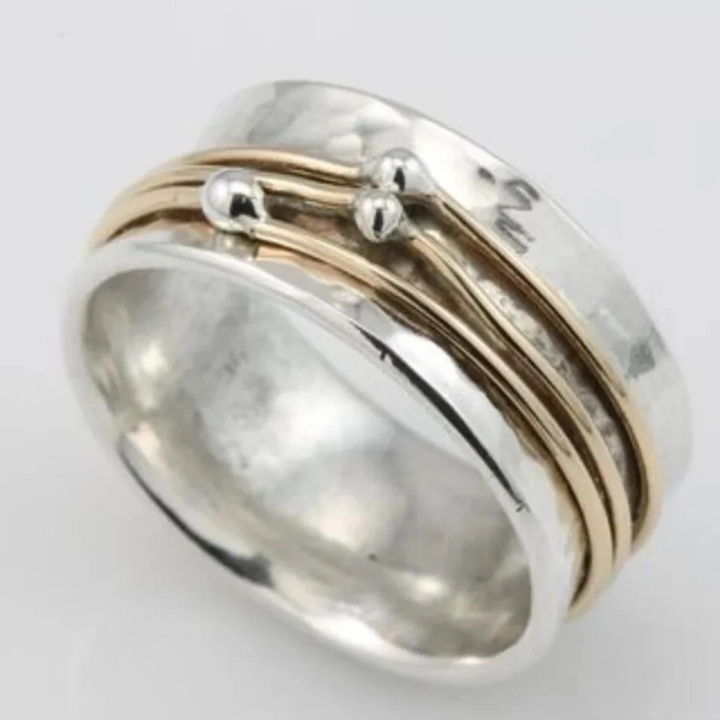 Frankie - Vintage Gold Layered Silver Ring