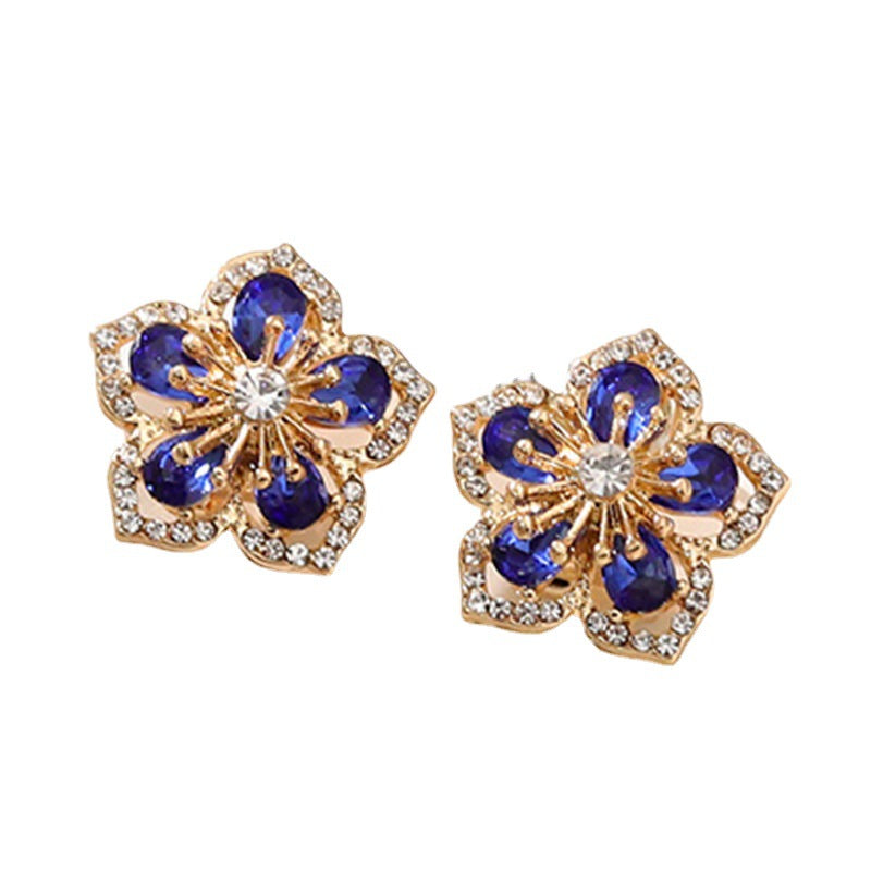 Hazel– 925 Silver Flowers Earrings