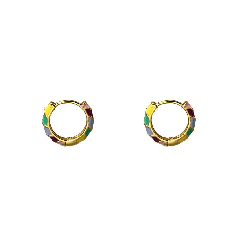 Kaydence – Enamel Gold Earrings
