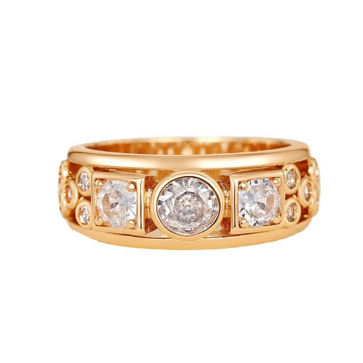 Jayla - Vintage Gold Zirconia Ring