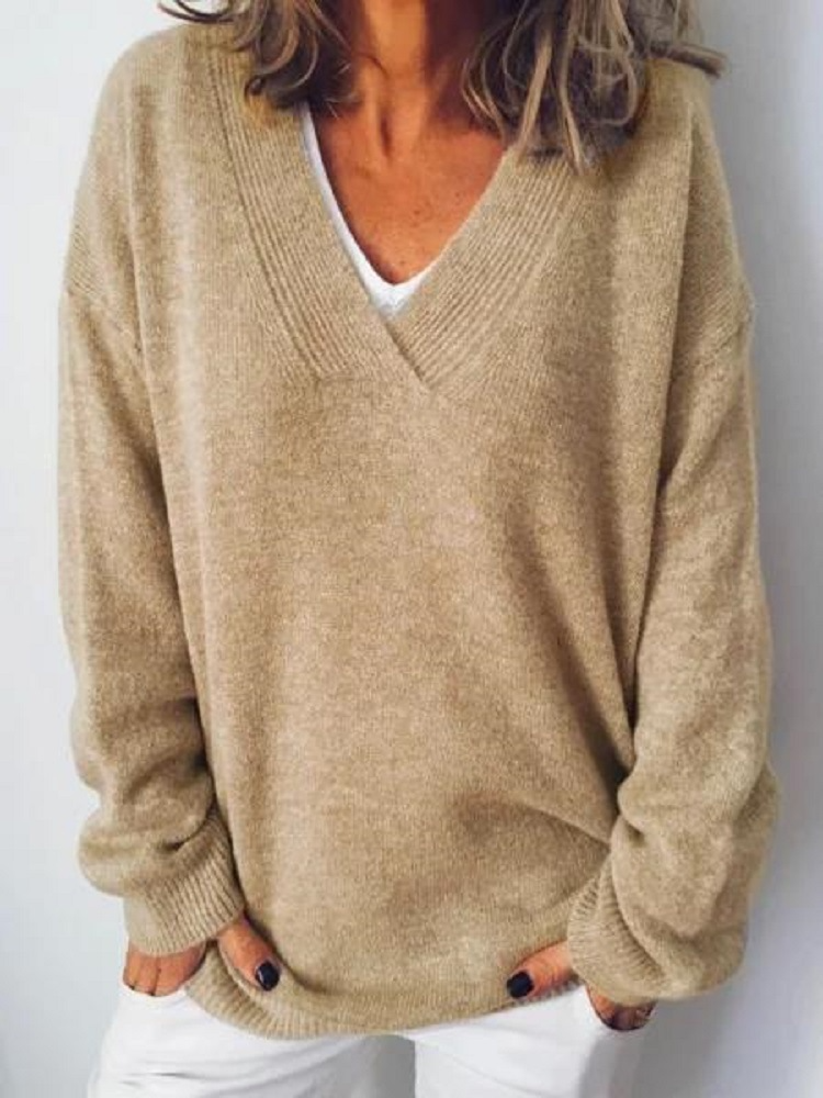 Charlotte™ V-Neck Cashmere Pullover