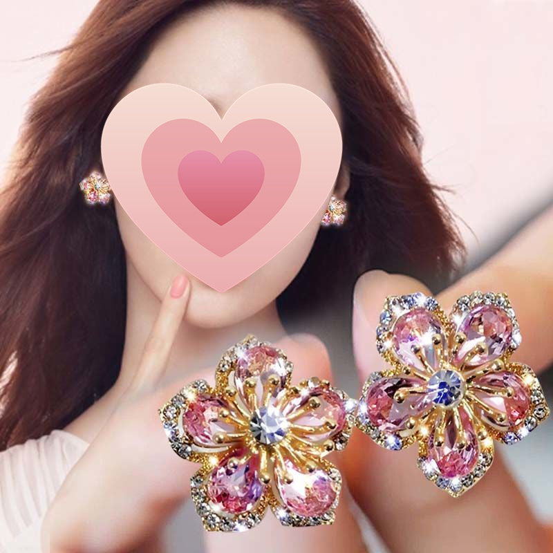 Hazel– 925 Silver Flowers Earrings