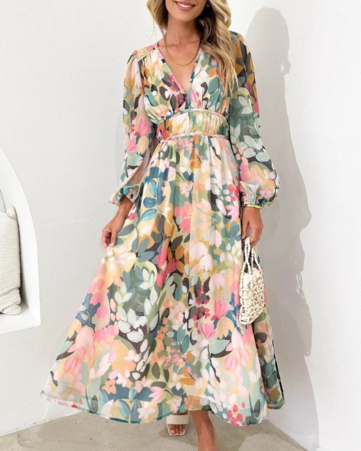 Esline™ Floral Maxi Dress