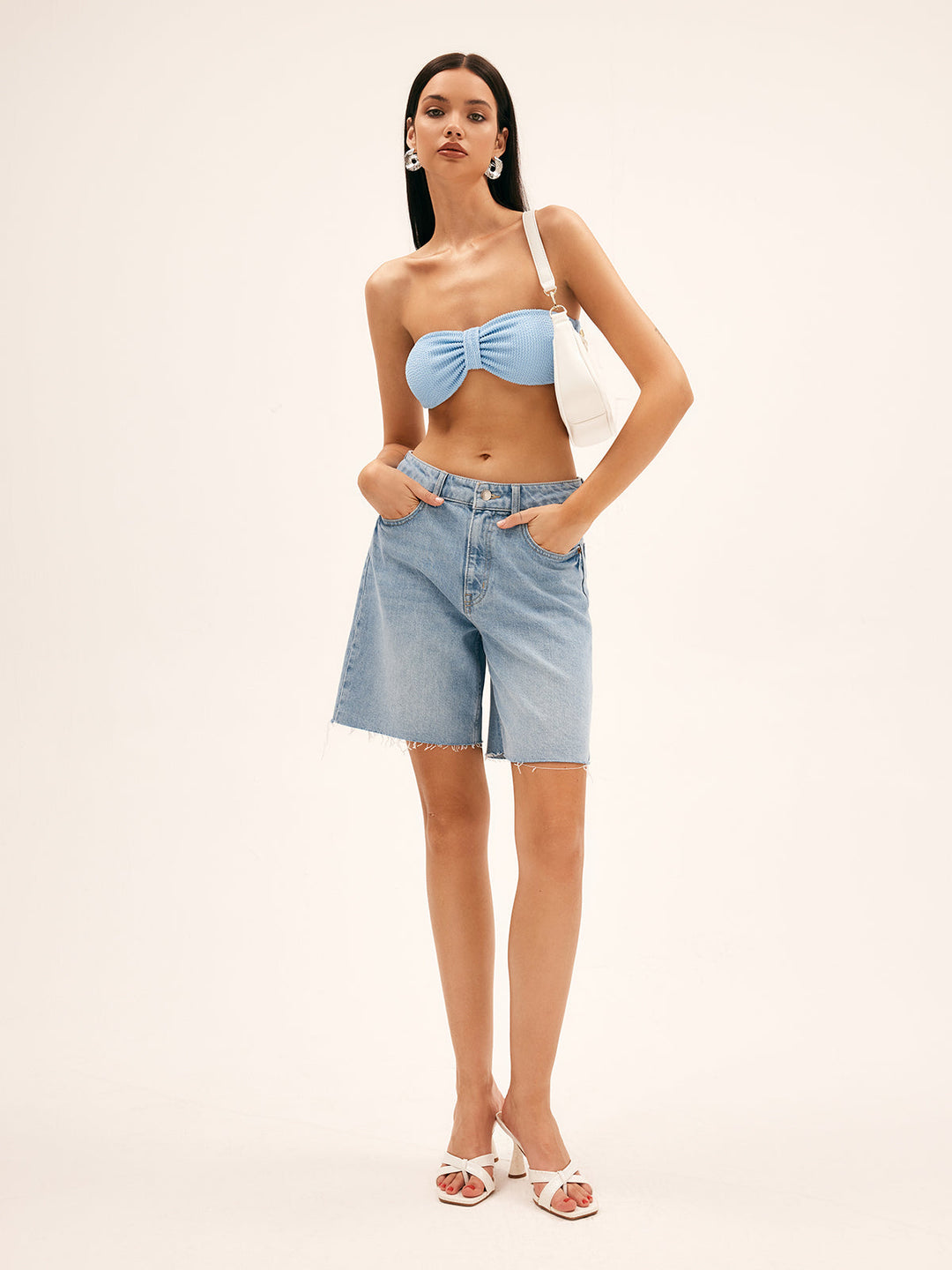 Allegra™ Essential Casual Denim Shorts