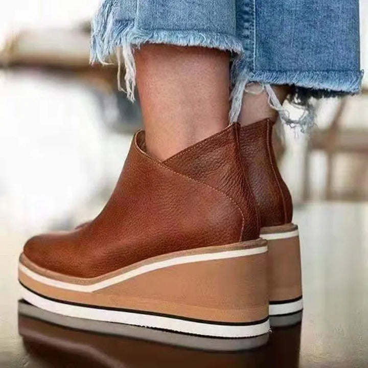 Romy™ Casual Wedge Ankle Boots