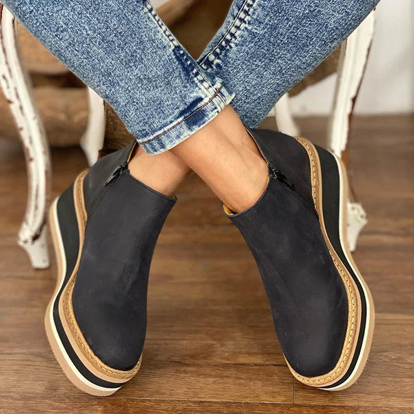 Romy™ Casual Wedge Ankle Boots
