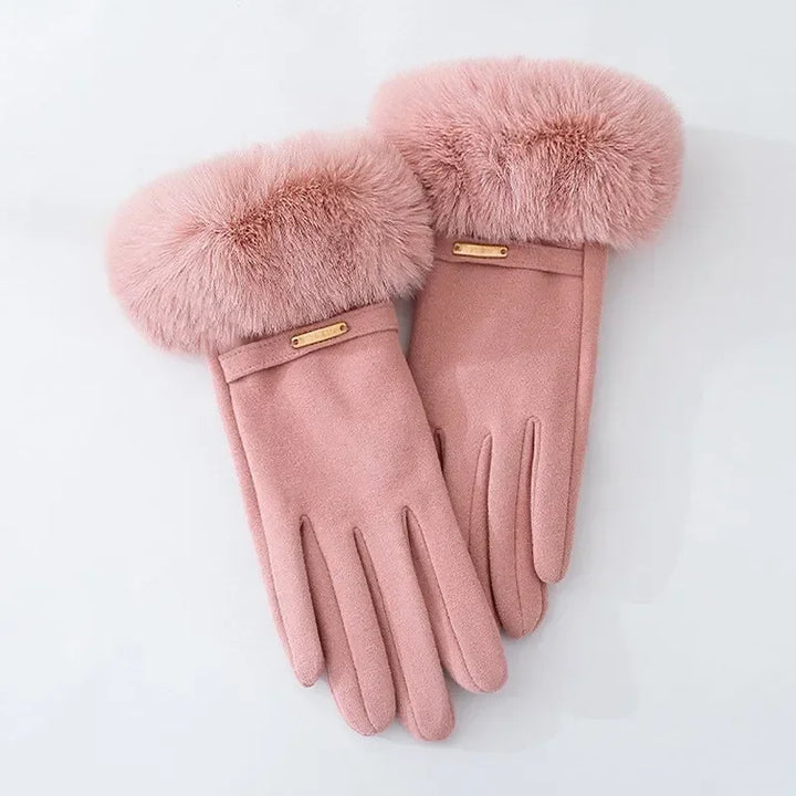 Rosaia Fur Gloves