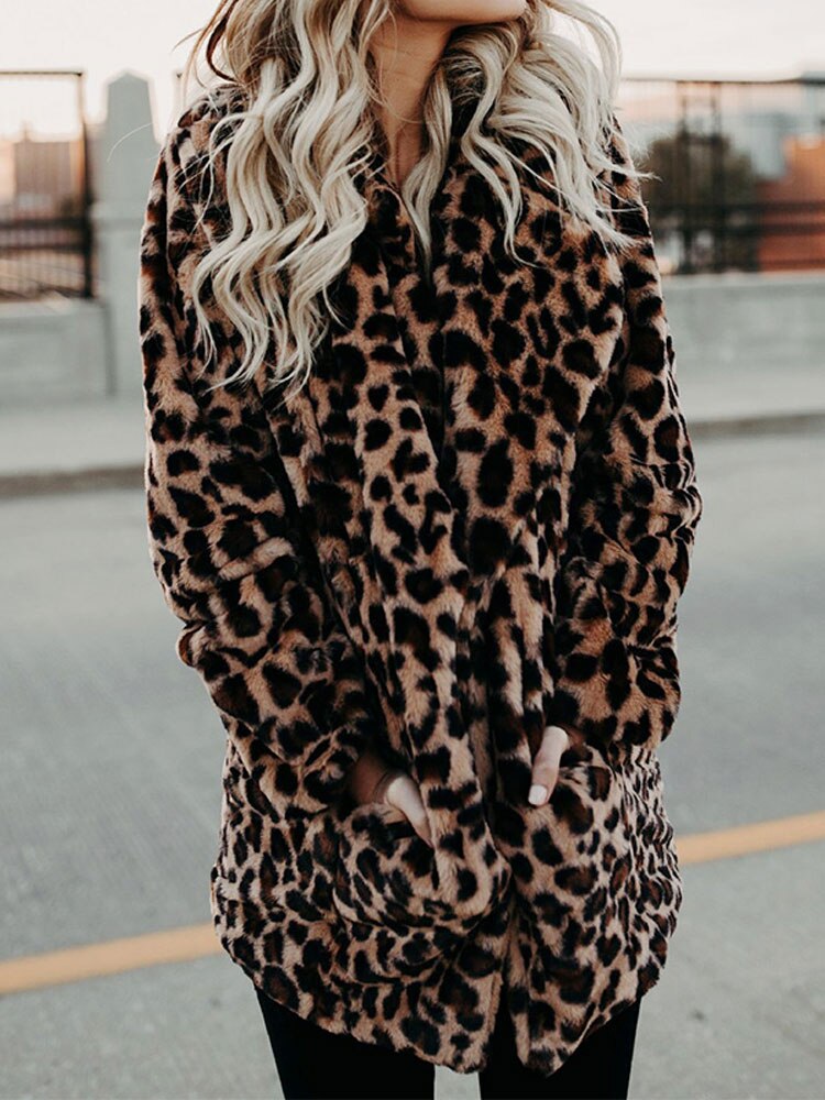 Nireya™ Leopard Furry Jacket