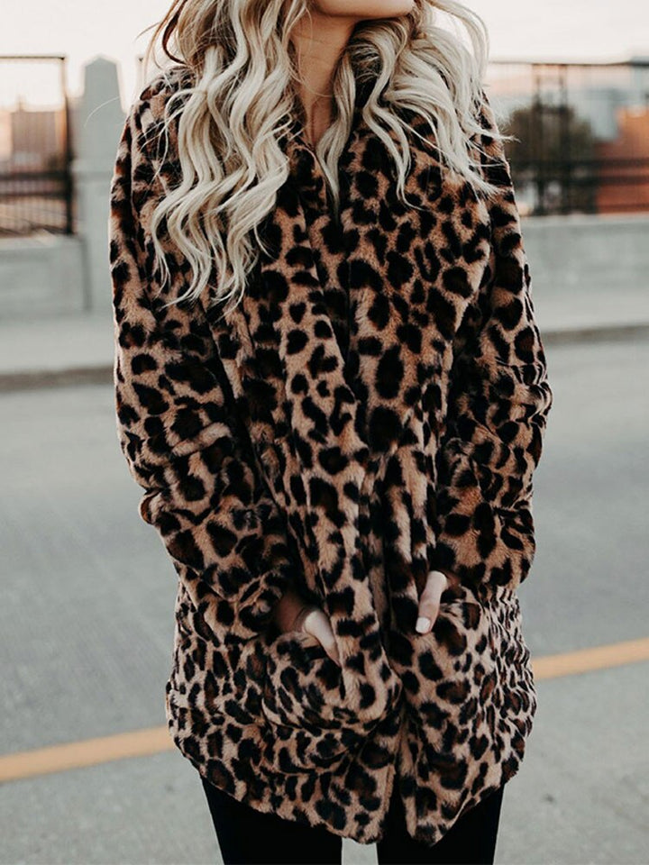 Nireya™ Leopard Furry Jacket
