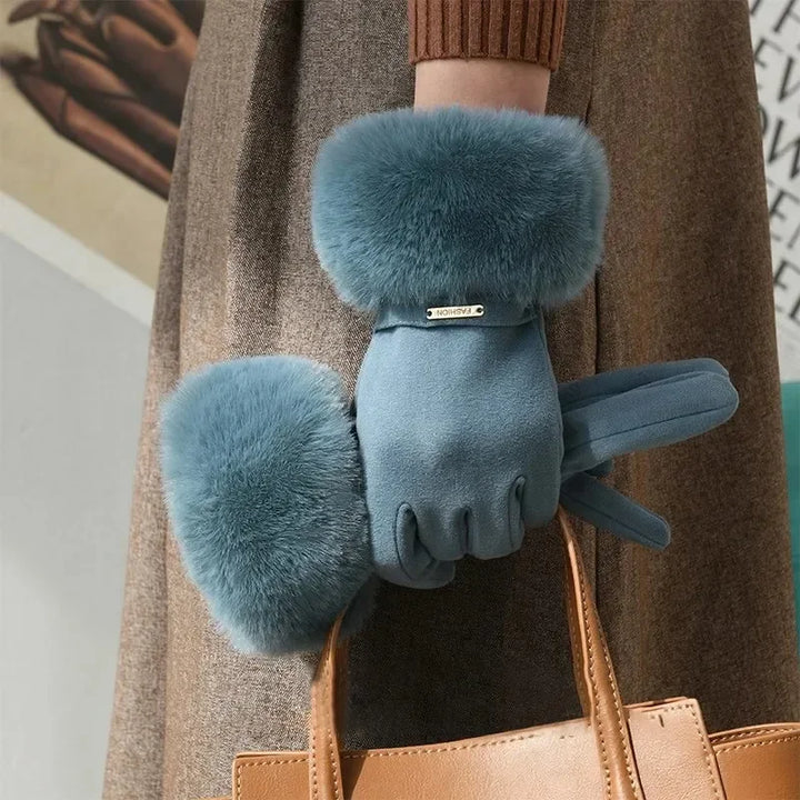 Rosaia Fur Gloves