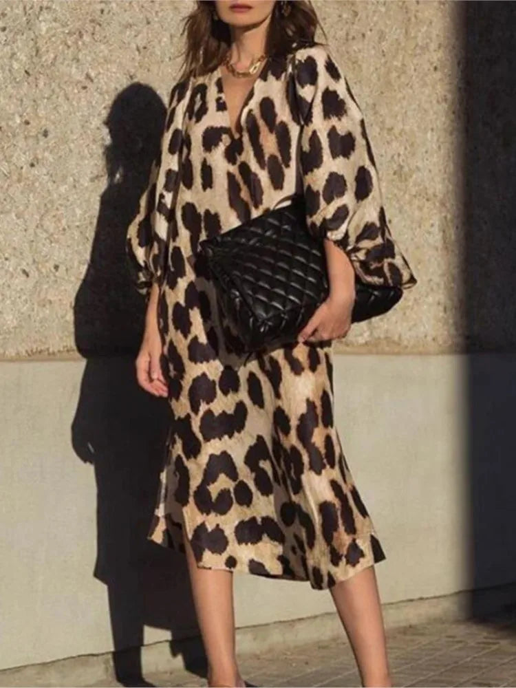 Lalou™ Leopard Print Dress