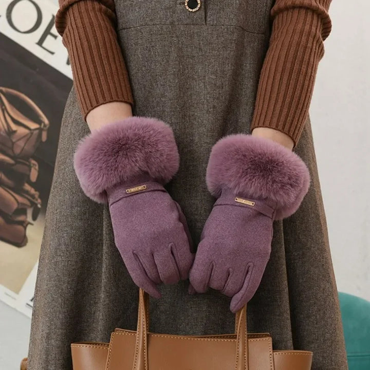 Rosaia Fur Gloves