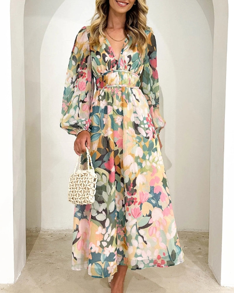 Esline™ Floral Maxi Dress