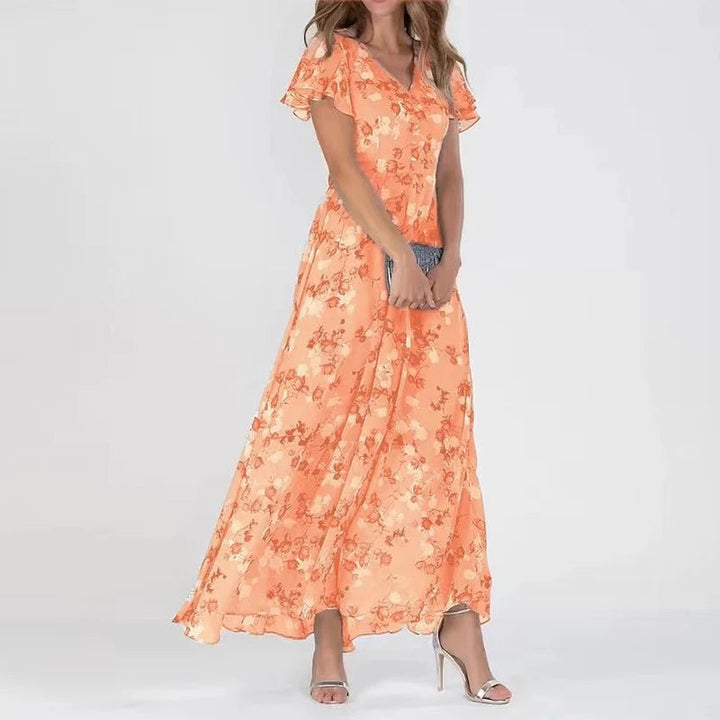 Naelle™  Glamorous Floral Wrap Dress