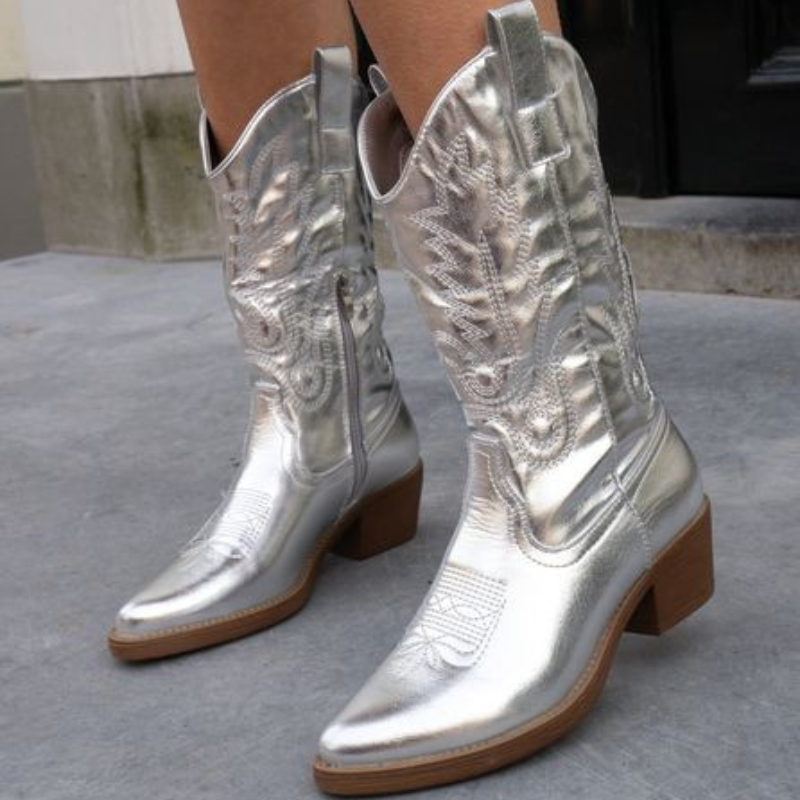 Tatum™ Elegant Metallic Cowboy Boots
